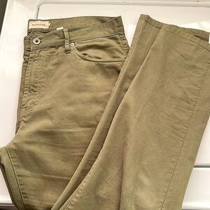 Taylor stitch slim cord in olive
